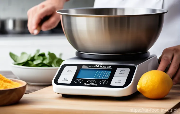 주방 기기와 식자재의 상관관계 - A dynamic, contemporary kitchen setting, possibly with a large window overlooking a bustling city or...