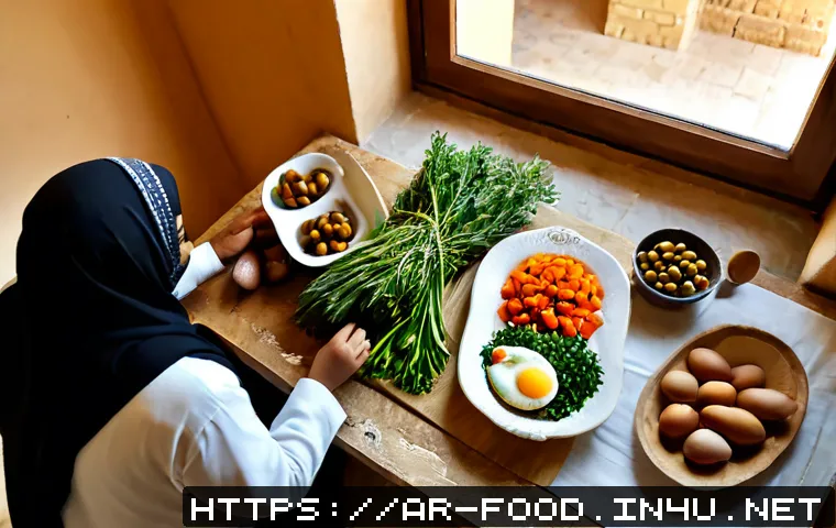로컬 식자재 구매처 - Photorealistic wide-angle scene of a welcoming neighborhood produce market in an Arab city, a middle...